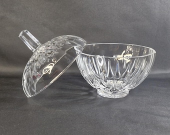 Vintage RCR Crystal Lidded Candy Dish – Clear Cut Glass