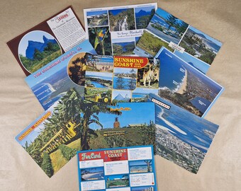 Vintage Sunshine Coast QLD Postcards x10 – Caloundra Coolum Kawana Maroochydore Retro Australia Travel Cards