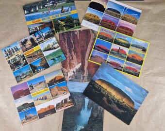 Vintage Northern Territory Postcards x8 – Uluru Ayers Rock Kakadu Darwin Alice Springs Australia