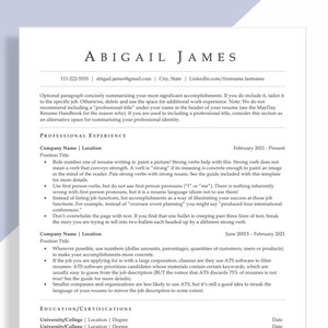 Customizable Minimalist ATS-Friendly Resume Template