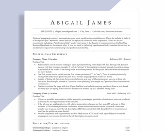 Customizable Minimalist ATS-Friendly Resume Template