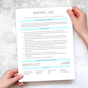 Student Resume Template -- Multiple Formats, Fully Customizable -- Digital Download