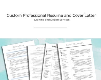 Custom Resume and Cover Letter Writing Service – Professional Job Search Materials