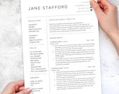 Digital Resume/CV Template -- MS Word, Apple Pages, Google Docs -- Fully Editable