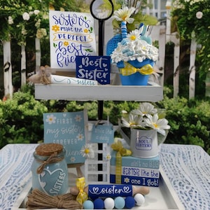 Family Tier Tray Decor (Sisters)