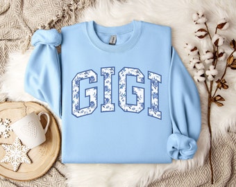 Floral Gigi Sweatshirt, Cute Nana Sweatshirt, Mother's Day Gift, New Mom Gift, Gift for Mother, Gigi Sweatshirt, Christmas Gift, Gigi Gift