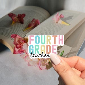 Personalized Teacher Sticker, Teacher Name Sticker, Journal Laptop Sticker, Teacher Gift, Teacher Appreciation