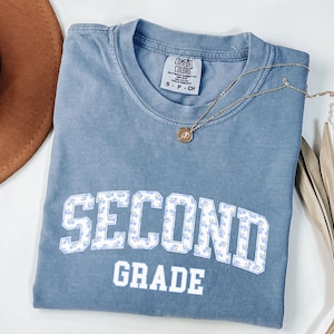 Comfort Colors Second Grade Teacher Shirt,2nd Grade Teacher Shirt,2nd Grade T-Shirt,Second Grade TShirt,Elementary School,Floral Teacher Tee