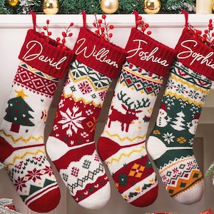 2025 Familienurlaub Strümpfe, Name gestickter Weihnachtsstrumpf, Feiertagsstrumpf, Monogramm-Strumpf, Weihnachtsstrumpf mit Namen, Weihnachtsgeschenk