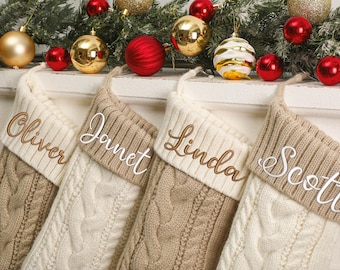 Personalized Christmas Stockings,Embroidered Christmas Stocking,2025 Family Xmas Stockings with Name,Holiday Stockings,Monogram Stockings