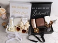 Personalized Bridesmaid Gift Box Set, Custom Name Bridesmaid Proposal gift Box, Empty Gift Box,  Bridal Party Gift Boxes, Wedding Gift box