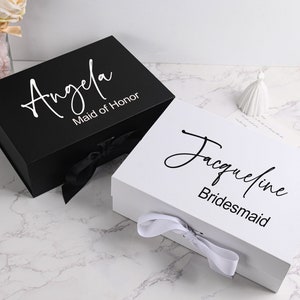 Aangepaste naam geschenkdoos bruidsmeisje, lege geschenkdoos, doos bruidsmeisje, geschenkdozen bruidsfeest, Will You Be My, geschenkdoos bruidsmeisje voorstel