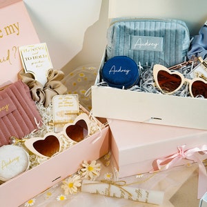 Custom Name Bridesmaid Gift Box,Bridesmaid Proposal Box,Bridal Party Gift Boxes, Wedding Gift Box,Bridesmaid Proposal Idea,wedding gift
