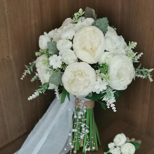 Boho Wildblumen Brautstrauß | Elegante handgemachte Seidenhochzeitsblumen | Braut Accessoires & Rustikaler Hochzeitsstrauß, Boho Brautstrauß
