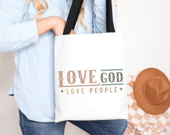 Christian Bible Study Tote Bag, Canvas Scripture Bag Gift for Women, Bible Study Tote for Church, Christian Tote Bag for Faith-Filled Friend