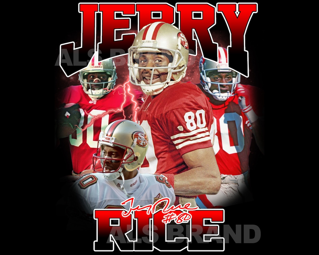 Jerry Rice T-shirt Design PNG Digital Instant Download - Etsy