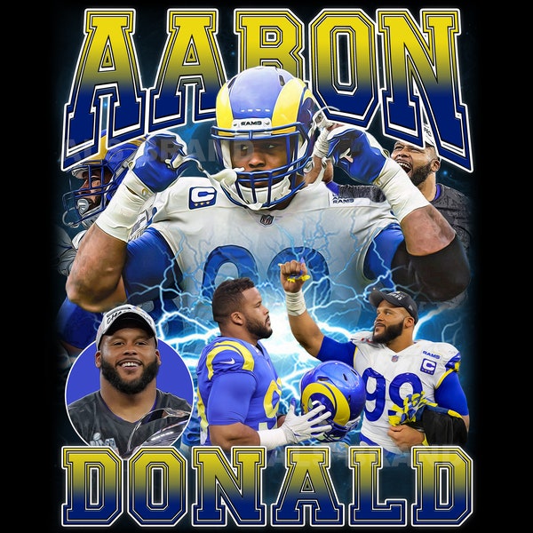 Aaron donald Png,Digital T-Shirt Design File, 300 DPI,4500x5100 pixel png file