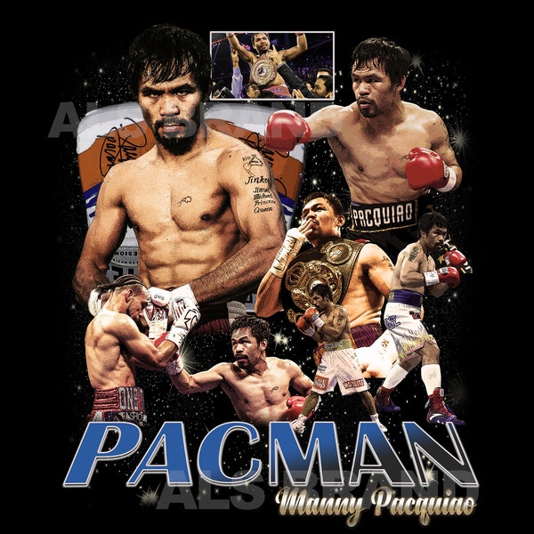 Manny Pacquiao Png Ready to print, printable design, artist, 90s, rap tee design, 300 dpi