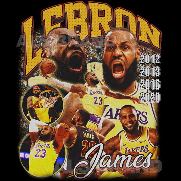 lebron James Png Ready to print, printable design, artist, 90s, rap tee design, 300 dpi