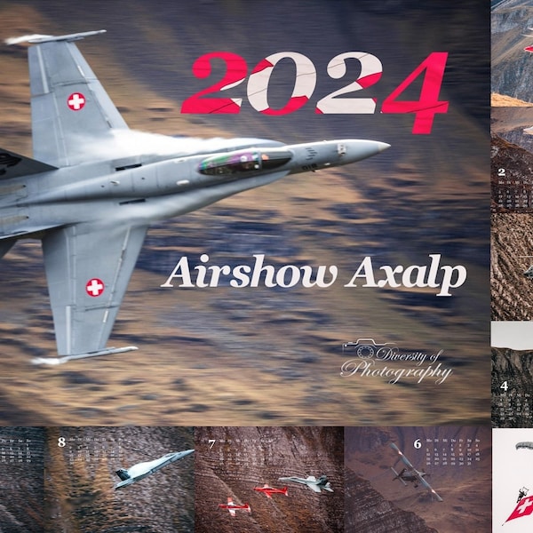 2024 Aircraft Calendar Etsy