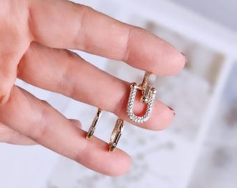 Gold Plated Stainless Steel Hoop Earring Set, Hypoallergenic Minimalist Hoops