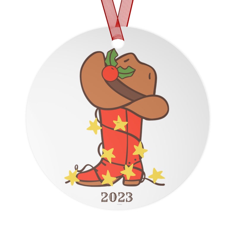 Christmas 2023 Ornament Western Christmas Cowboy Gift Idea Etsy