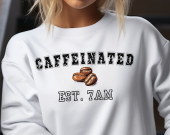 coffee hoodie, coffee lover sweatshirt, coffee weather, ice coffee, fall woman sweater, gift for her, trendy oversized sweatshirt, caffeine
