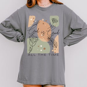 Christian Comfort Colors T-Shirt, Minimalist Christianity Gifts, Unisex Religious Faith Apparel, Jesus Shirt, Gift for Christian Mom, Church