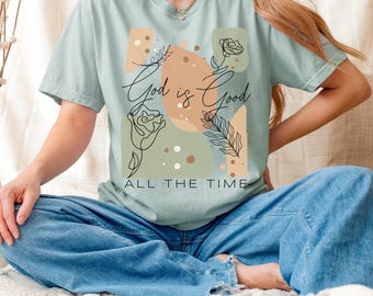 Christian Comfort Colors T-Shirt, Minimalist Christianity gifts Religious Faith Apparel, Jesus shirt Gift for Christian Mom Church Faith Tee