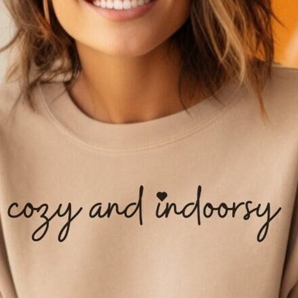 Cozy indoorsy Sweatshirt, Indoorsy Hoodies, Homebody Sweatshirt, Cozy Sweatshirt, Fall Sweatshirt, Oversized Sweatshirt, Slouchy Sweatshirt