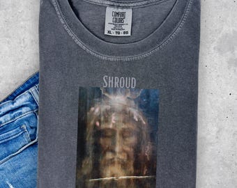 Christian Shroud of Turin Unisex Tshirt Religious gift Men Women Christian hoodie Jesus Apparel Catholic Gift sweatshirt cozy comfort colors