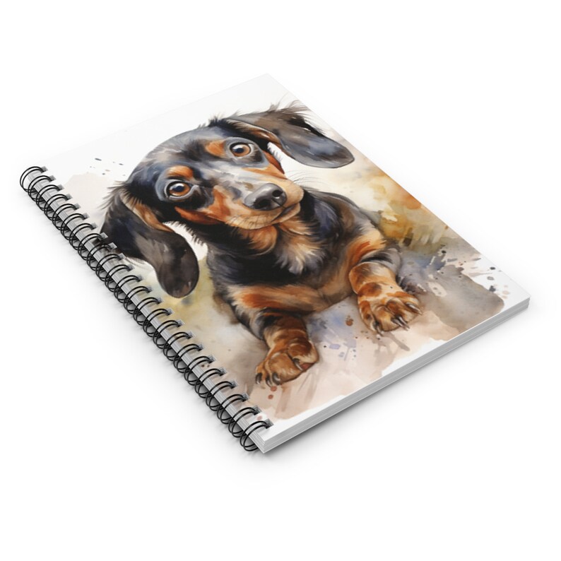 Dachshund Spiral Notebook, Wiener Dog Notebook, Dachshund Journal, Dachshund Puppy Journal Etsy
