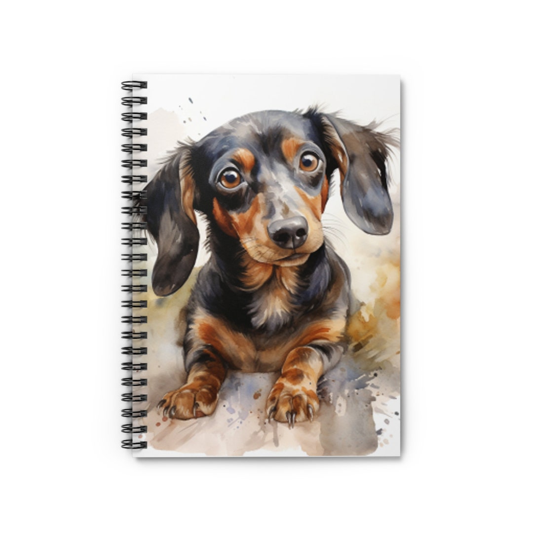 Dachshund Spiral Notebook, Wiener Dog Notebook, Dachshund Journal, Dachshund Puppy Journal Etsy