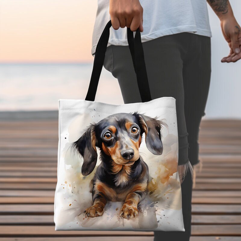 Dachshund Tote Bag Etsy