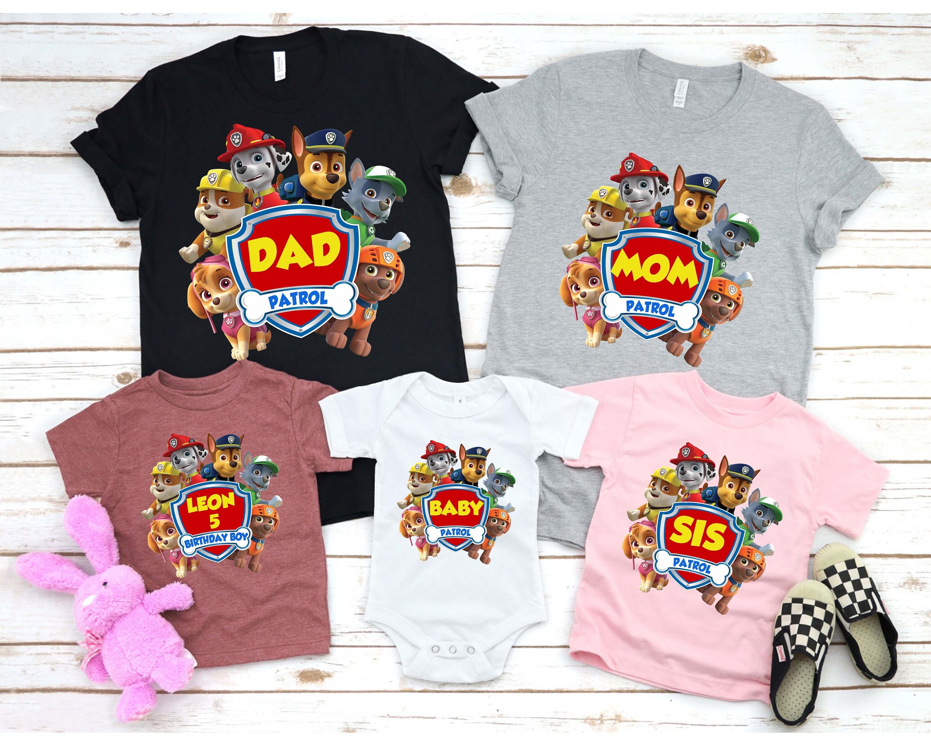 Personalized Paw Patrol Shirt - Etsy