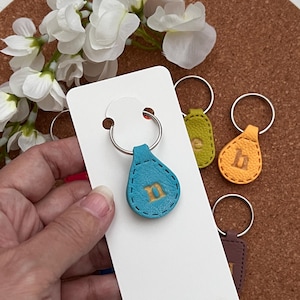 Handmade Polymer Clay Personalized Monogram keychain