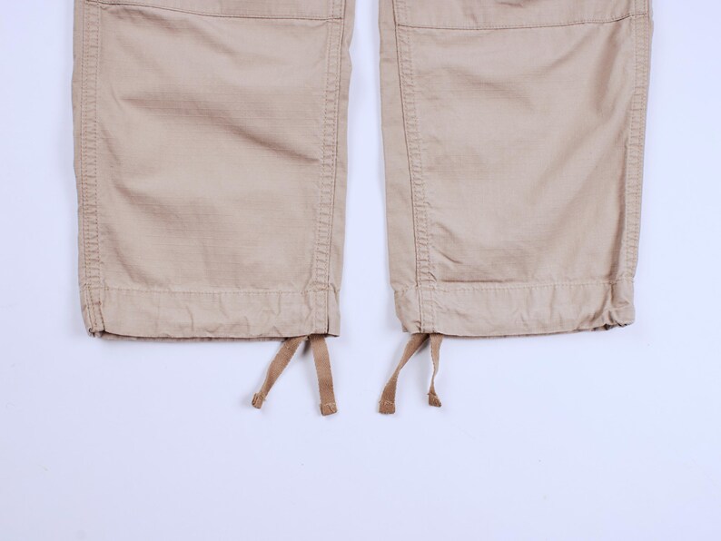 Calça Cargo Regular Masculina CARHARTT WIP Bege com Bolsos e Pernas em Ripstop, Tamanho W28 L30 imagem 11