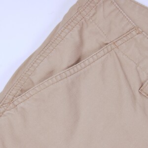Calça Cargo Regular Masculina CARHARTT WIP Bege com Bolsos e Pernas em Ripstop, Tamanho W28 L30 imagem 4