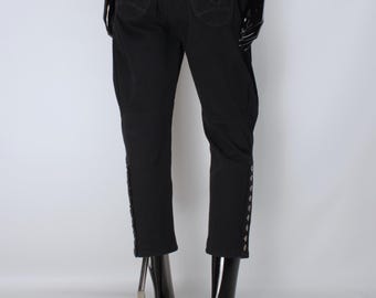 Womens MARITHE FRANCOIS GIRBAUD Le Jean De Black Cropped 3/4 Jeans