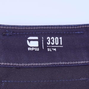 Men's G-STAR RAW 3301 Slim Skinny Lightweight Cotton Tencel Blue Jeans size W33 L34 image 17