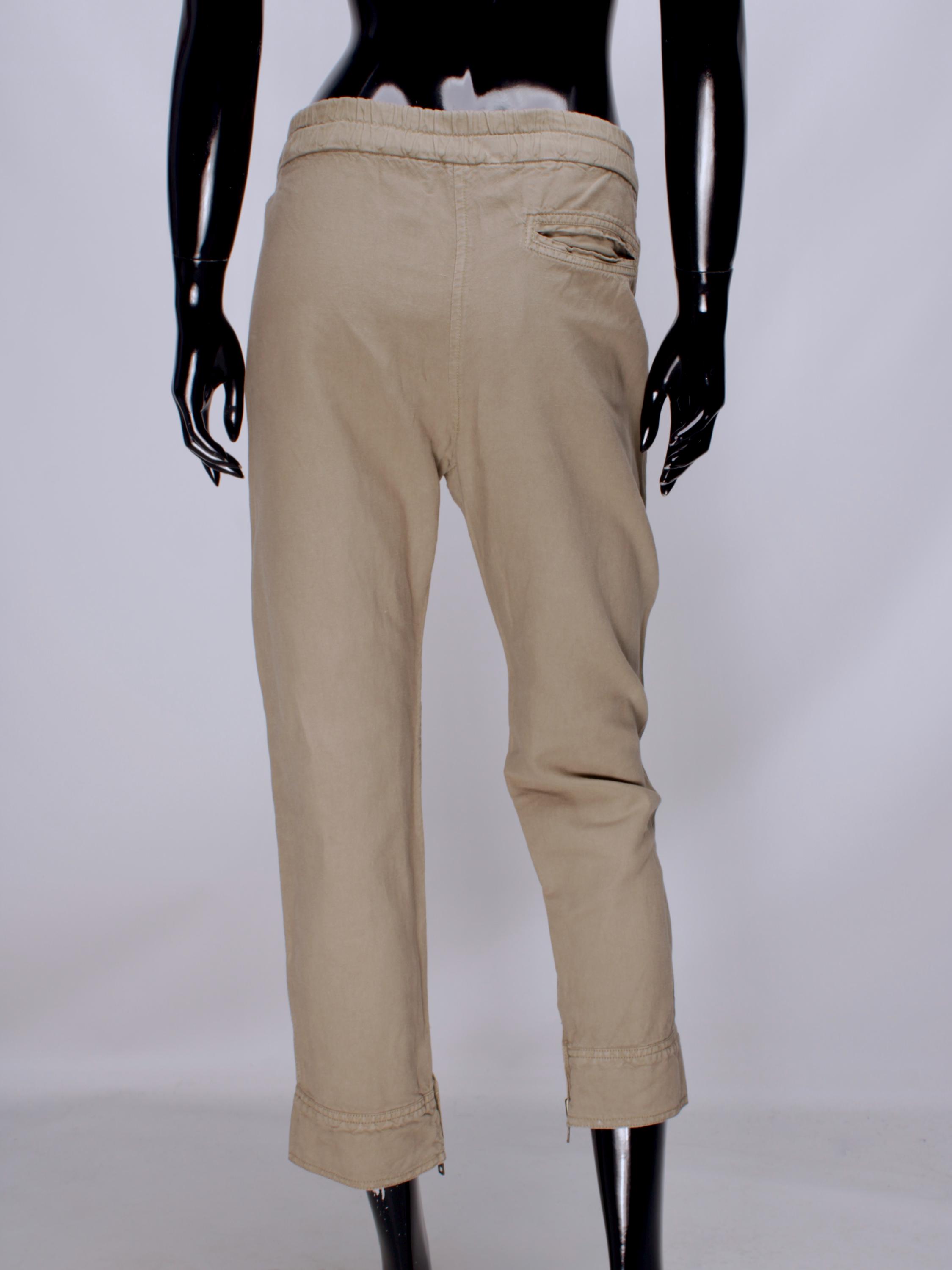 Women's ISABEL MARANT Etoile Cotton Linen Blend Beige Big Pockets