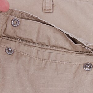 Calça Cargo Regular Masculina CARHARTT WIP Bege com Bolsos e Pernas em Ripstop, Tamanho W28 L30 imagem 13