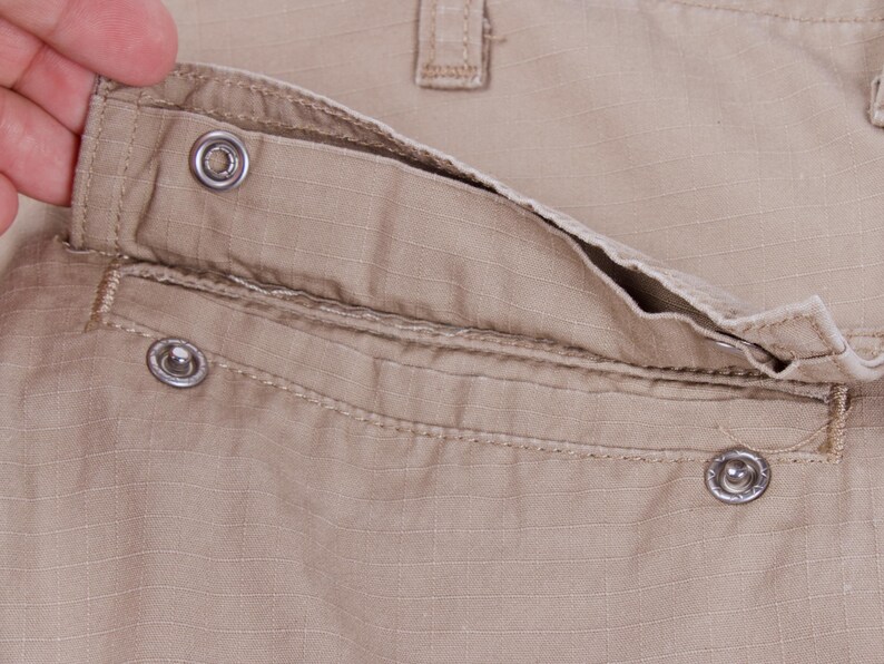 Calça Cargo Regular Masculina CARHARTT WIP Bege com Bolsos e Pernas em Ripstop, Tamanho W28 L30 imagem 13