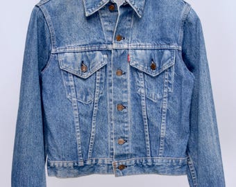 Unisex (women's & men's) LEVI'S Vintage made in USA Type 3 70505 Denim Jeans Trucker Jacket size 34