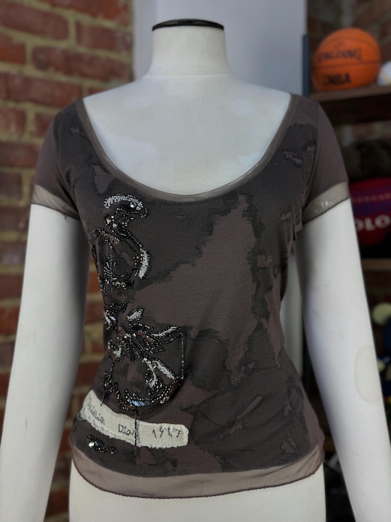 CHRISTIAN DIOR Boutique1947 by John Galliano Vintage Beaded and