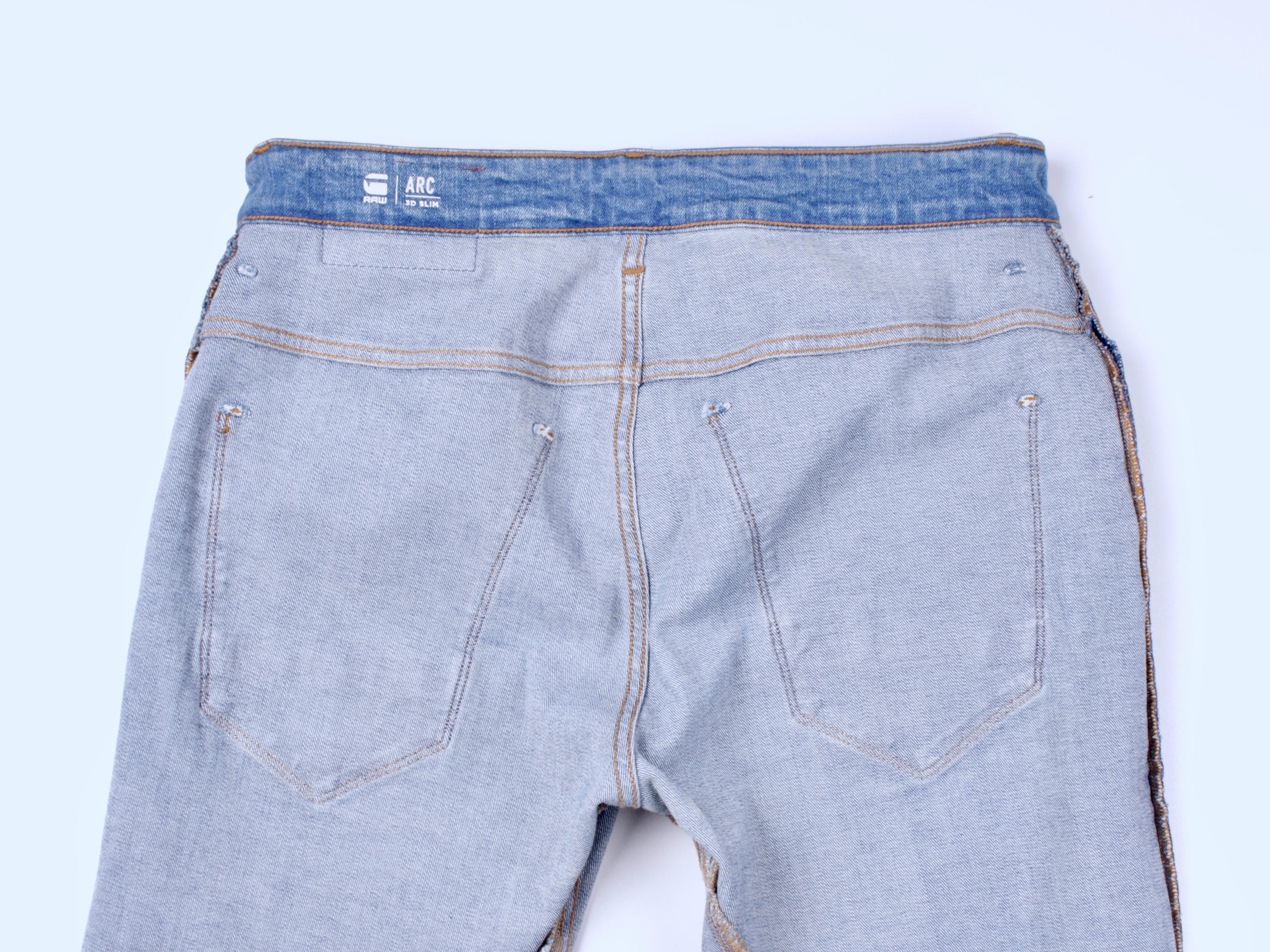 メンズ G-STAR RAW Arc 3D スリム スカイブルー ストレッチ テーパード 