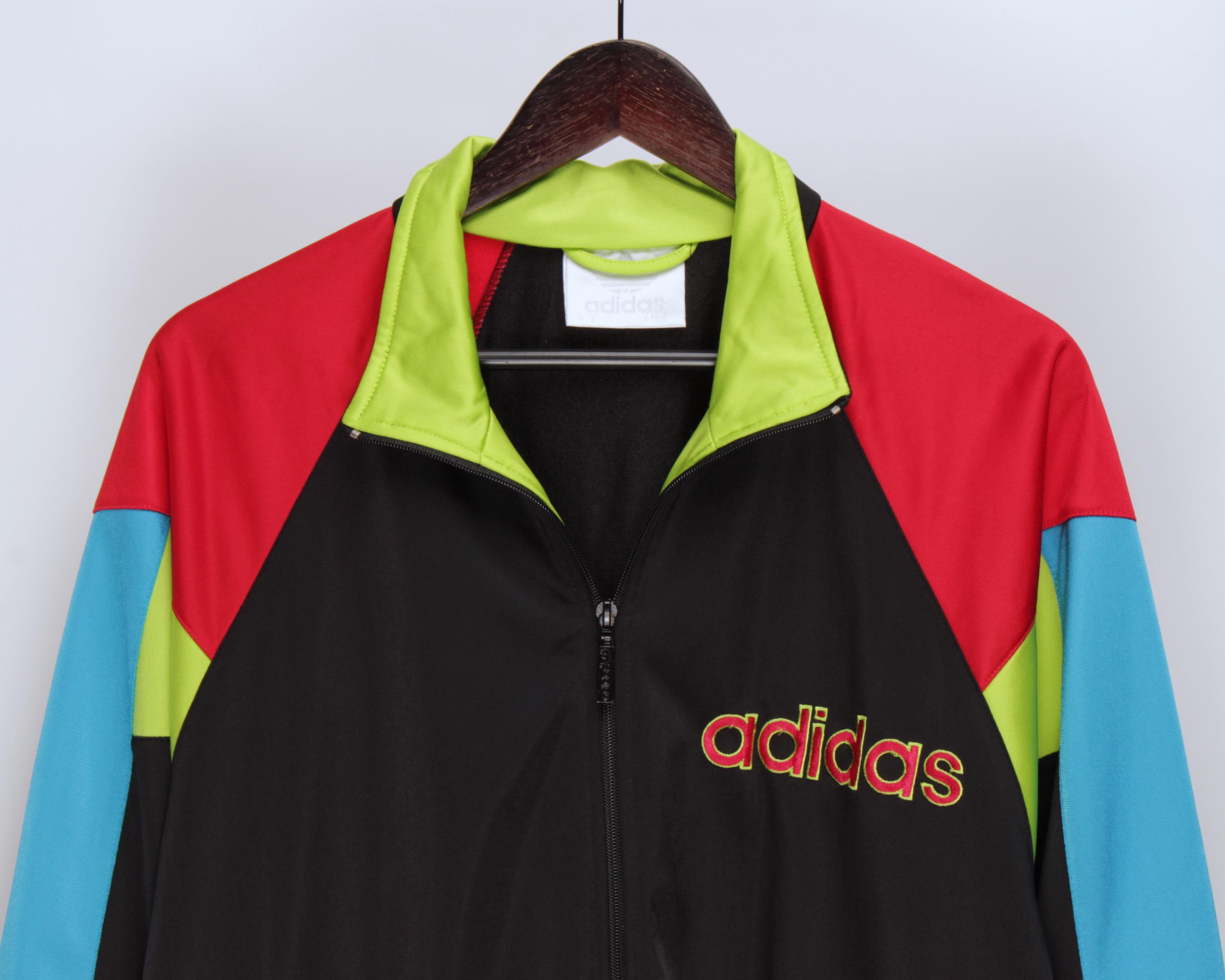 Buy Men's ADIDAS Originals Vintage 90's Black Multicolor Full Zip