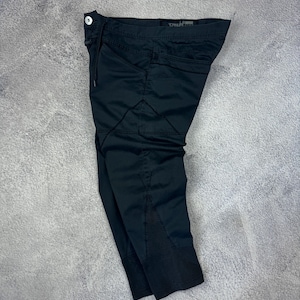 Marithe Francois Girbaud Le Casual Jean De 3/4 Black Pants