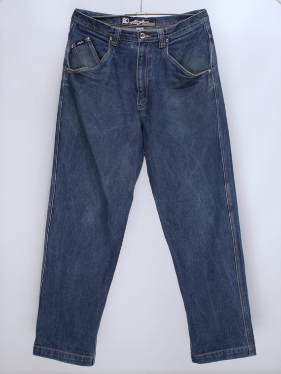 Vintage Karl Kani Baggy Big Blue Jeans - Etsy