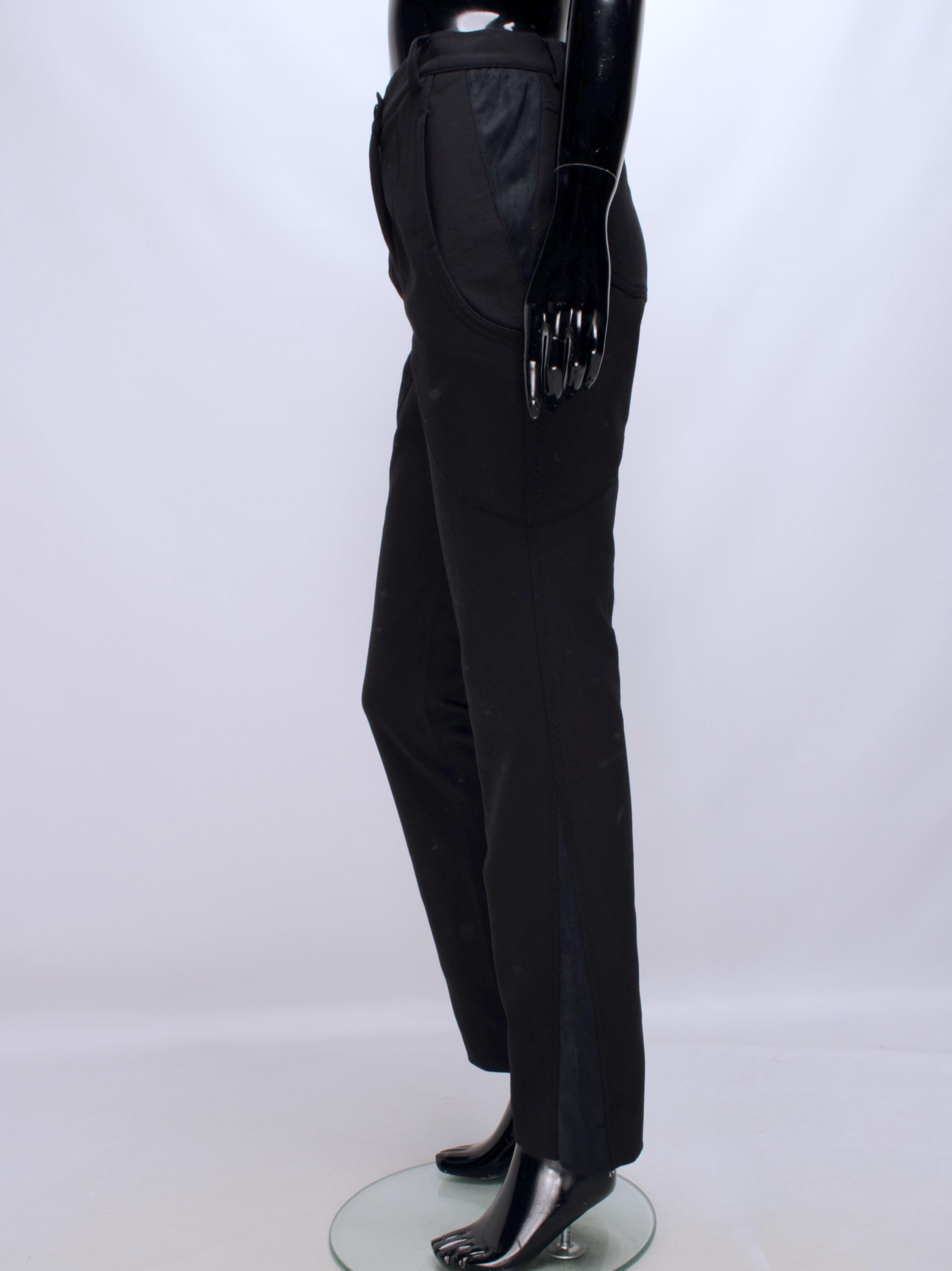 Women's DOLCE GABBANA Vintage Black Nylon Elastane Tapered Ankle